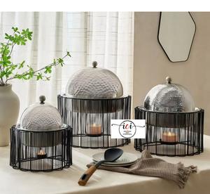 Recipientes para Servir Comida de Acero Inoxidable Ecológicos de Diseño Moderno y Lujoso para Fiestas de Boda, Calentador de Comida Tipo Buffet - Product Image 1