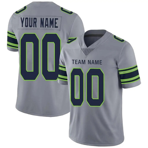 Maillot de football américain à manches courtes, nouveau design, vierge, grande taille, style américain - Product Image 5