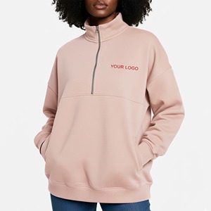 Pull tricoté d'hiver personnalisé de haute qualité 100 % coton respirant pour femme, style vintage délavé, coupe oversize avec logo frontal - Product Image 1