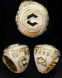 Anillo de cóctel para hombre estilo hip-hop con letra B, pavé de cristales de imitación, chapado en oro de 18K, joyería llamativa - Product Image 2