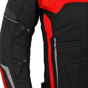 Men's Breathable Cardura Motorbike <b>Racing</b> <b>Jacket</b> High Quality Customizable Full Sleeve Riding Wear Black & Red Cadura <b>Jacket</b> Men - Product Image 6
