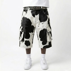 Shorts en cuir de vachette pour hommes – Qualité supérieure, design tendance, streetwear décontracté, véritable cuir durable, coupe ajustée, tenue d'été - Product Image 6
