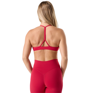 Sujetador Deportivo Rojo Escarlata para Mujer, Sin Costuras, con Tirantes, de Alta Sujeción, Elástico, para Yoga, Gimnasio, Fitness, Ejercicio, Ropa Deportiva - Product Image 4