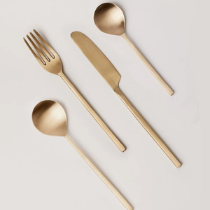 Ensemble de couverts de luxe en titane doré, vente en gros, pour mariage, hôtel, restauration, usine - Product Image 1