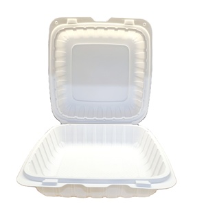 ภาชนะพลาสติกทำจาก PP แบบใช้แล้วทิ้งสำหรับใส่อาหาร/ผลไม้/สลัดอาหารจานด่วนแฮมเบอร์เกอร์2025โรงงานเวียดนาม8*8*3" - Product Image 1