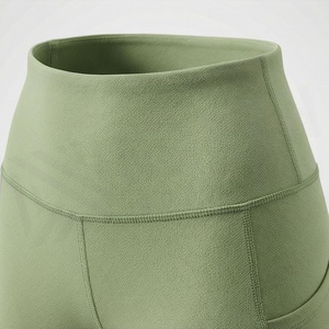 Comfortable Scrunch Butt High Waist Knitted Fabric Leggings Breathable Seamless Workout Logo Fitness Gym Active Wear - Product Image 4