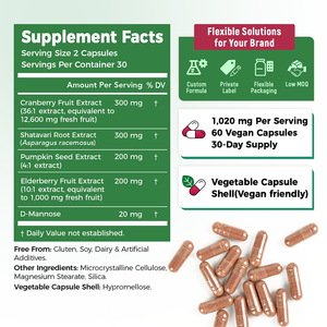 Chinaherbs Supplément de soutien urinaire en vrac Prêt à expédier Prix de gros Soutien de la vessie Certifié BRC NSF GMP - Product Image 3