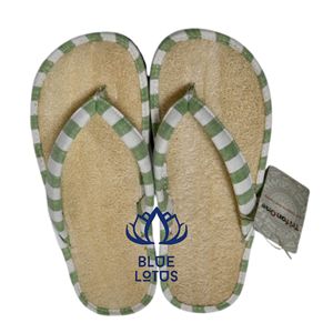 BEST SELLER Eco-Friendly Loofah Slippers Foot Scrub Gift Box Indoor Home Spa Use For Massage Importers - Product Image 1