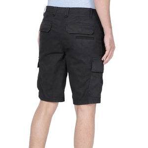 Shorts Cargo en Toile Unie pour Homme Style Urbain 100% Coton Respirant Écologique Séchage Rapide Anti-Plis Taille Haute - Product Image 3