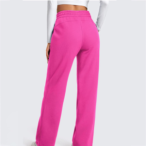 กางเกงจ็อกเกอร์ผ้าฝ้ายเฟรนช์เทอร์รี่ดีไซน์ล่าสุดสำหรับผู้หญิง คุณภาพสูง สตรีทแวร์ ทรงหลวม ขากว้าง กันลม ระบายอากาศได้ดี เหมาะสำหรับฤดูหนาว - Product Image 3