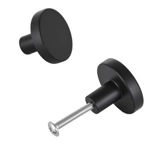 Set di 10 Maniglie per Mobili in Lega di Zinco Nera da 1,26 Pollici, Stile Moderno, Maniglie a Fungo Solide per Porte e Cassetti di Cucina e Cassettiere - Product Image 1