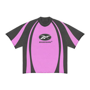 Ensemble T-shirt et pantalon personnalisé pour homme |   Ensemble streetwear vintage délavé à l'acide pour l'été |   Fabricant de vêtements unisexes - Product Image 5