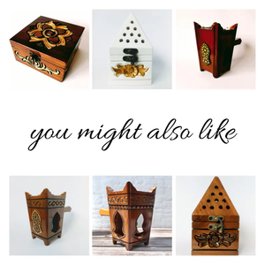 Wooden Incense Burner <b>for</b> Home Yoga Meditation <b>Charcoal</b> Incense Holder - Product Image 6