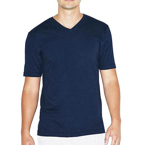 T-shirt de sport pour homme de haute qualité, col en V, manches courtes, couleur unie, prix attractif - Product Image 1