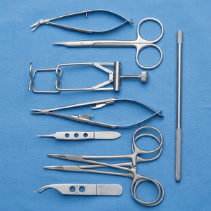Kit de Instrumentos Quirúrgicos Oftálmicos Veterinarios de Acero Inoxidable, Herramientas de Cirugía Ocular para Animales Grandes, para Clínicas y Hospitales Veterinarios - Product Image 2