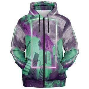 Sweat à capuche pour homme en tissu jersey de haute qualité avec logo personnalisé sur le devant, séchage rapide, respirant, avec poche, 100% polyester, hiver - Product Image 3