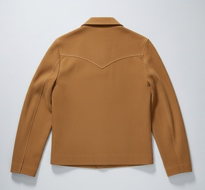 High Quality Custom Men <b>Suede</b> Leather Winter <b>Jacket</b> Waterproof Windproof Stand Collar Luxury - Product Image 2