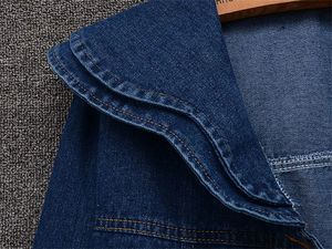 Chaqueta vaquera con cuello de muñeca para mujer 2026, estilo coreano, casual, corta, para primavera, otoño e invierno, prenda exterior lavada - Product Image 3