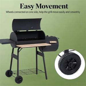 เตาบาร์บีคิวถ่านดำสำหรับปิกนิกในสวนหลังบ้าน อุปกรณ์ทำอาหารกลางแจ้ง - Product Image 4