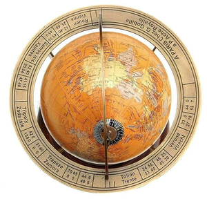 Globe terrestre antique en laiton de la collection royale, carte du monde, décoration de bureau nautique, globe décoratif vintage pour la maison, le bureau, la bibliothèque - Product Image 4