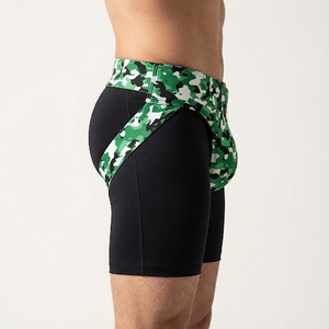 Protège-entrejambe de boxe à motif camouflage avec sangles élastiques, design et logo personnalisés - Product Image 3