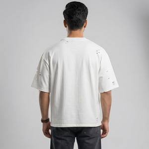 Camiseta Personalizada para Hombre, 100% Algodón, Impresión Serigráfica, Ecológica, Transpirable, de Corte Holgado, Estilo Desgastado - Product Image 4