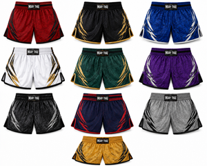 Shorts de Muay Thai personnalisés pour hommes, shorts d'entraînement à séchage rapide, shorts de boxe, shorts de Muay Thai en satin de qualité supérieure, shorts d'entraînement de kickboxing - Product Image 6