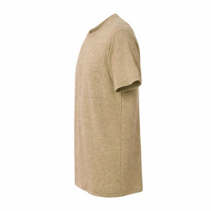 Camiseta de Hombre Slim Fit de Alta Calidad al por Mayor, de Poliéster y Algodón, Antiarrugas, Cuello Redondo, Costuras en Contraste, Talla Grande - Product Image 2