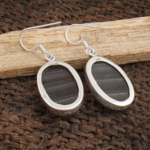 Pendientes de Fluorita Ovalada Natural al por Mayor, Pendientes de Plata de Ley 925 con Piedras Preciosas para Mujer, Joyería Fina a Precio de Fábrica - Product Image 5