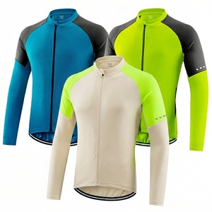 Maillot de cyclisme pour homme avec fermeture éclair intégrale, vêtements de vélo, maillot de cyclisme unique, maillot de cyclisme professionnel vierge - Product Image 1