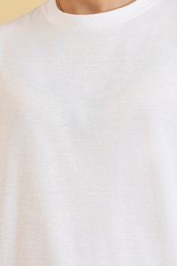 Camiseta de Algodón Peinado Doble de Alta Calidad, Impresión de Logotipo Personalizado, Camiseta Oversize 100% Algodón, 270 g/m², Camiseta Lisa para Hombre - Product Image 4