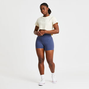 Shorts de Yoga de Cintura Media para Mujer, Alta Calidad, Transpirables, Resistentes al Viento, Secado Rápido, para Fitness y Ejercicio, Poliéster/Spandex, Venta al Por Mayor - Product Image 6