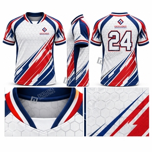 Camiseta de Fútbol Personalizada de Manga Corta, Uniforme Deportivo Transpirable para Entrenamiento, Partido y Competencia - Product Image 6