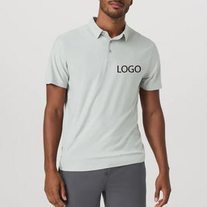 Camiseta Polo para Hombre con Cuello Camisero, Impresión de Logotipo Personalizado de Alta Calidad / Color Sólido con Diseño de Logotipo Personalizado para Verano - Product Image 1