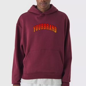 Sweat-shirt court oversize streetwear hip-hop pour homme, coupe ample, en molleton délavé, personnalisable, fabriqué au Pakistan - Product Image 4