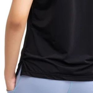Camiseta negra de manga corta con cuello redondo para mujer, camiseta básica holgada y ligera para el día a día, ropa de moda informal para mujer - Product Image 5