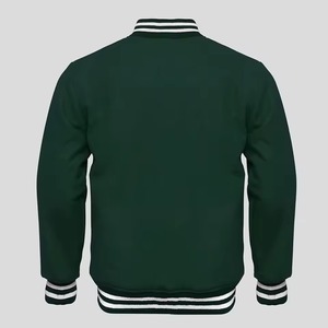 Veste universitaire bleu marine pour homme, style streetwear, col montant, coupe classique, vêtement d'hiver respirant en toile épaisse - Product Image 2