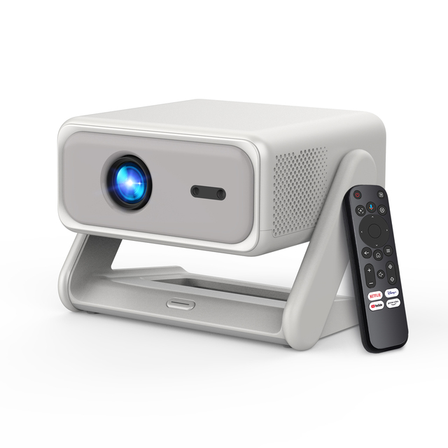 Best Sell CRE F1 Smart Projector 1080P 350 ANSI Lumens Auto Focus WiFi BT 4K LED Portable Pocketable Android 9 Professional Home