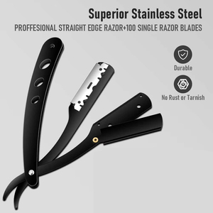 <b>Barber</b> Razor Professional Quality Men's <b>Shaver</b> Straight Edge <b>Barber</b> Razor Knives Manual Beard Shaving And Custom Logo <b>Barber</b> Raz - Product Image 3