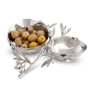 Luxury <b>Silver</b> Metal Bowl Premium Decorative Piece for Dining <b>Table</b> and <b>Coffee</b> <b>Table</b> Display Bowl safe plated Zahid Exports - Product Image 2