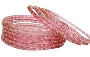 Ensemble de bracelets en verre brillant effet goutte de pluie, best-seller, bijoux de mode traditionnels pour mariage, festival et soirée. - Product Image 4