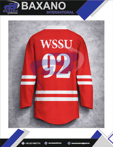 Camiseta de Hockey Roja de la WSSU con Logotipo de los Rams, Ropa Deportiva Oficial de la Universidad Estatal de Winston-Salem, Camiseta de Hockey sobre Hielo de la WSSU - Product Image 6