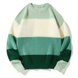 Nouvelle arrivée, pull en mohair élégant et respirant avec logo sur le devant, coupe classique, manches longues, tricoté, pour homme, hiver - Product Image 1