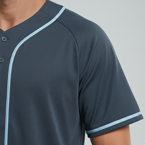 Camiseta de béisbol de manga corta, ligera, de corte regular, con MOQ bajo, fabricada en Pakistán. - Product Image 6