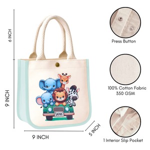 Export Quality Kids Tote Bag For School Students Carrying <b>Books</b> Lunch <b>Box</b> And Daily Available At Best Market Price - Product Image 2