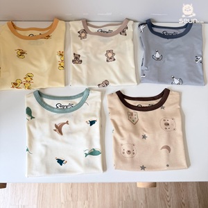 Conjunto de Ropa para Niños y Niñas, Estampado, Viscosa, Ropa de Verano, Fresca, Transpirable, Suave, Ligera, Hecha en Vietnam, Comodidad Durante Todo el Día - Product Image 5