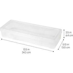 Set di 6 Contenitori in Plastica Made in USA, Scatole per Organizzare Perline, Contenitori con Coperchio a Scatto per Arti e Mestieri, Adesivi, Pulizia - Product Image 1