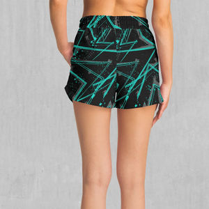 Shorts décontractés mi-longs pour femmes, design haut de gamme, style tendance, élastiques, respirants, écologiques, en spandex/coton, couleur unie, imperméables, nouveauté - Product Image 2