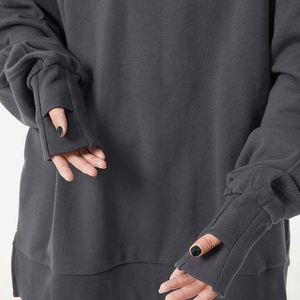 Sweat-shirt à capuche vintage lavé pour homme, coupe régulière, doublure 100 % coton, 300 grammes, séchage rapide, respirant, collection Hiver 2026 - Product Image 4