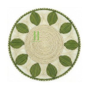 New Arrival Hot Trend Boho Seagrass Round 35cm Diameter Eco-Friendly Charger <b>Plates</b> Placemat OEM Hot Sale Vietnam HNH Craft - Product Image 2